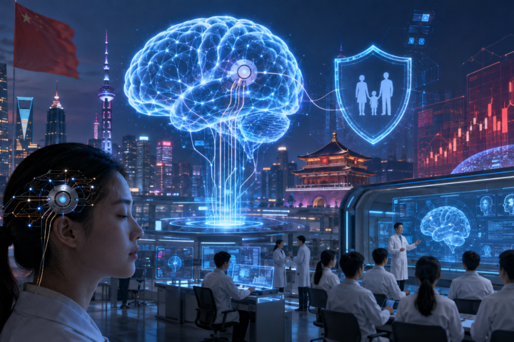 China acelera interfaces cérebro-computador após primeiro implante comercial e cria mercado de seguros e formação profissional