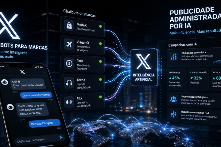 X lança chatbots para marcas e amplia aposta em publicidade administrada por inteligência artificial