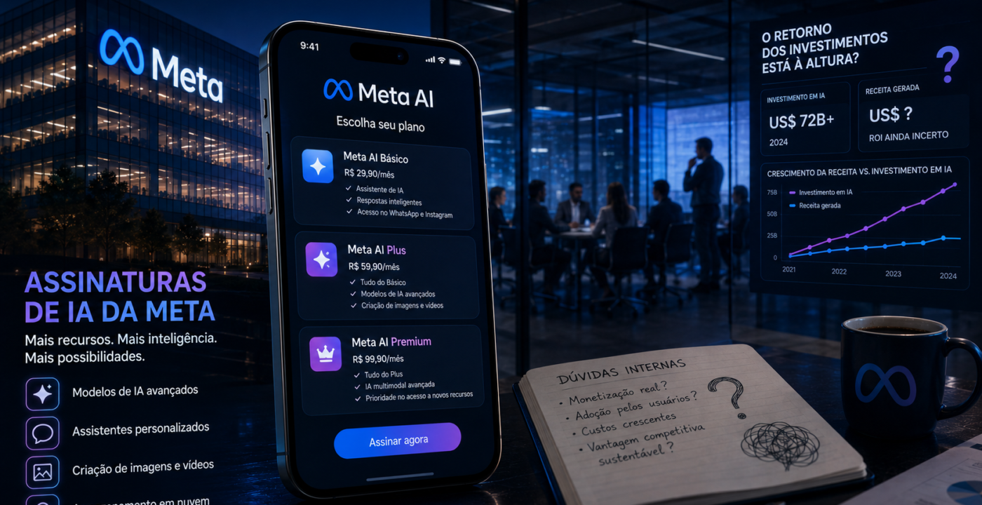 Meta amplia assinaturas de inteligência artificial