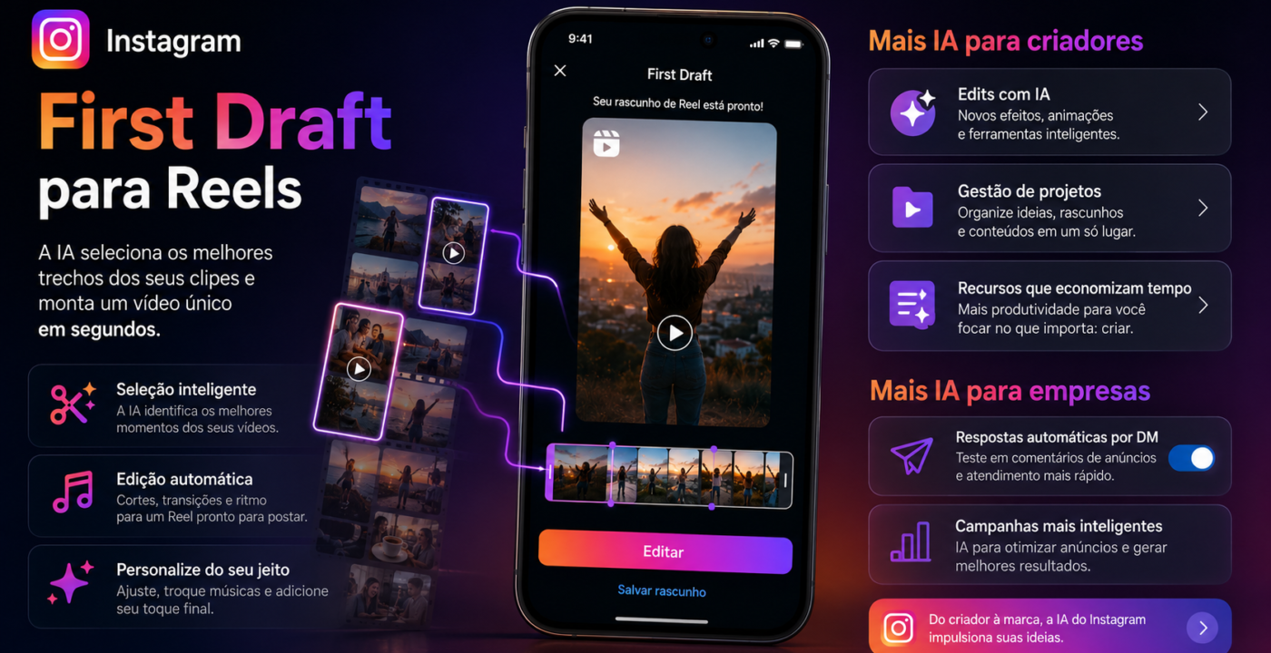 Instagram lança First Draft para Reels