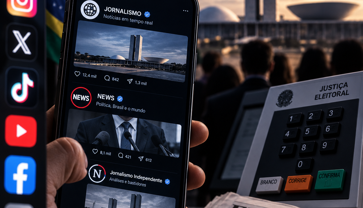 Jornalistas lideram preferência para conteúdo eleitoral nas redes sociais