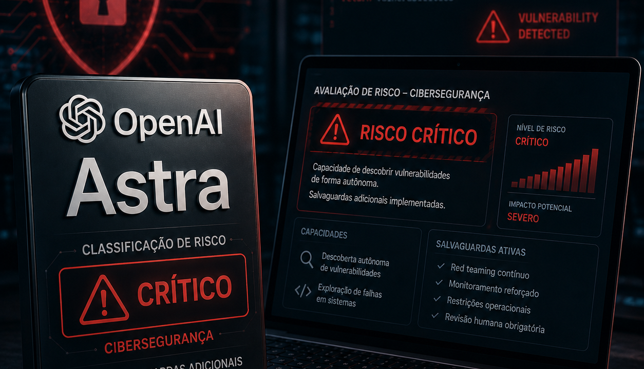 OpenAI classifica modelo Astra no nível crítico