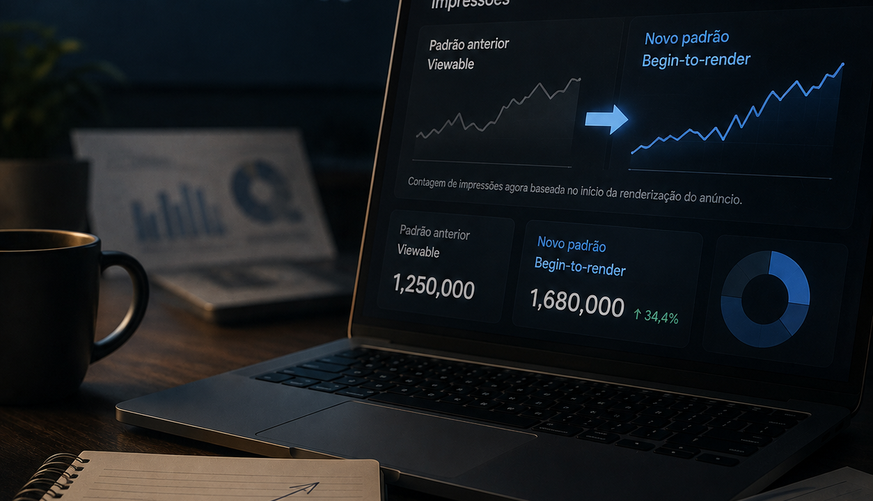 Google AdSense muda contagem de impressões