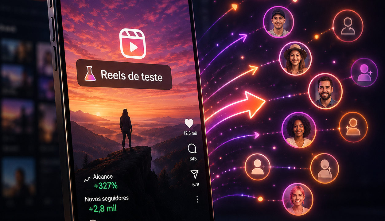 Reels de teste do Instagram