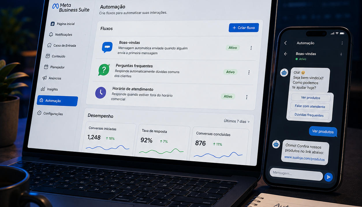 Automação do Meta Business Suite