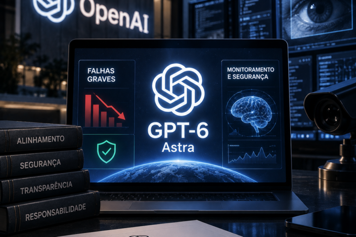 GPT-6 Astra reduz falhas graves, mas amplia preocupação sobre monitoramento e segurança