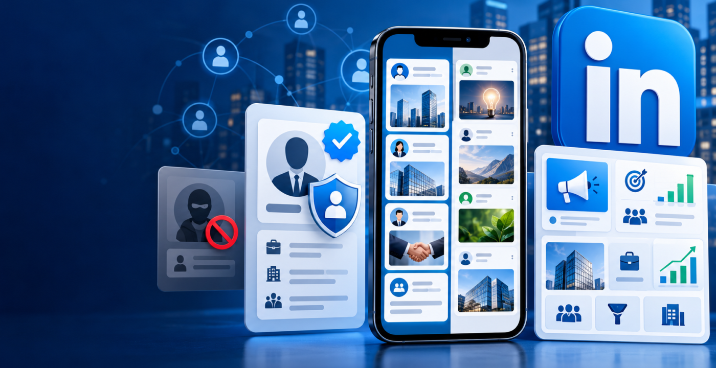 LinkedIn reforça verificação e testa feed dividido